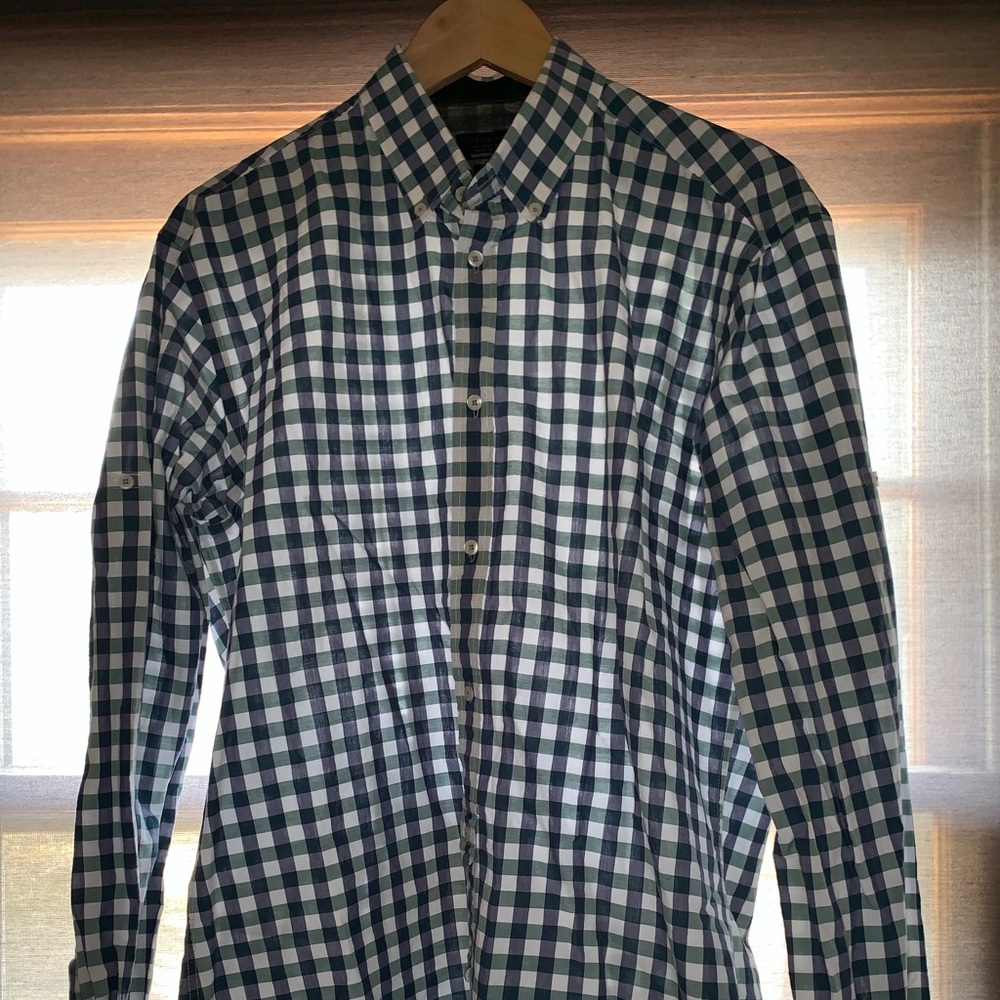 Men’s shirt from Zara. Check print. Size Large.